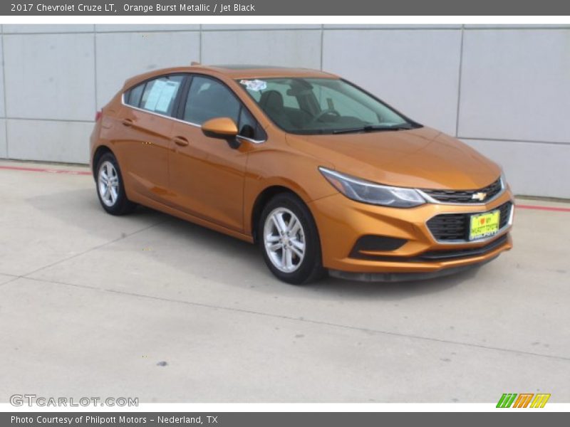 Orange Burst Metallic / Jet Black 2017 Chevrolet Cruze LT
