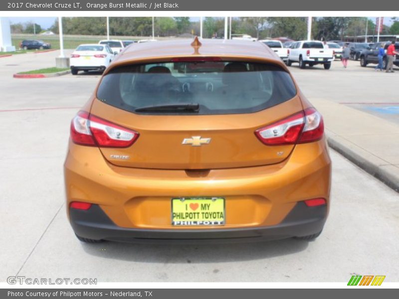 Orange Burst Metallic / Jet Black 2017 Chevrolet Cruze LT