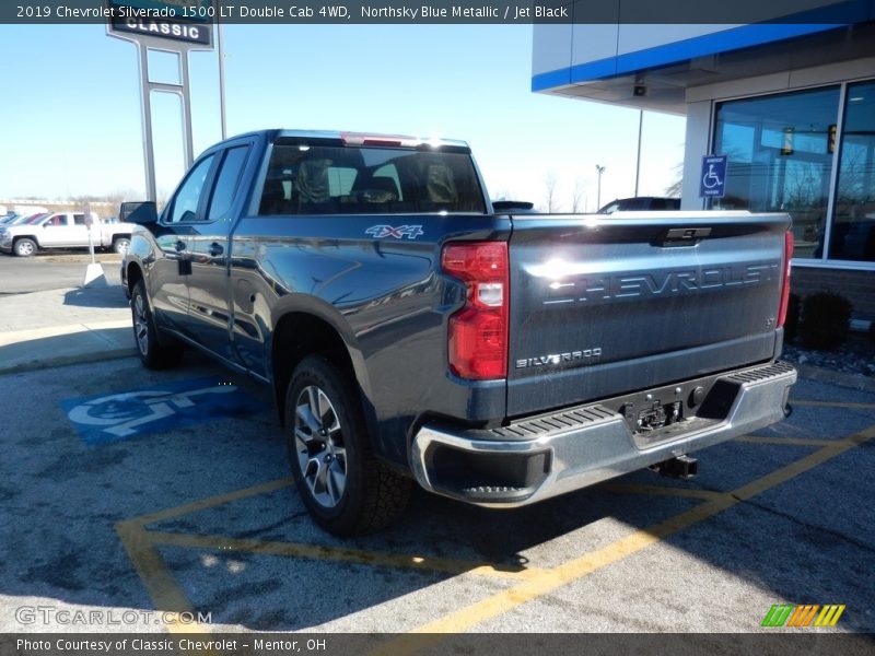 Northsky Blue Metallic / Jet Black 2019 Chevrolet Silverado 1500 LT Double Cab 4WD