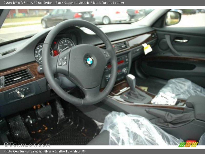 Black Sapphire Metallic / Black Dakota Leather 2009 BMW 3 Series 328xi Sedan
