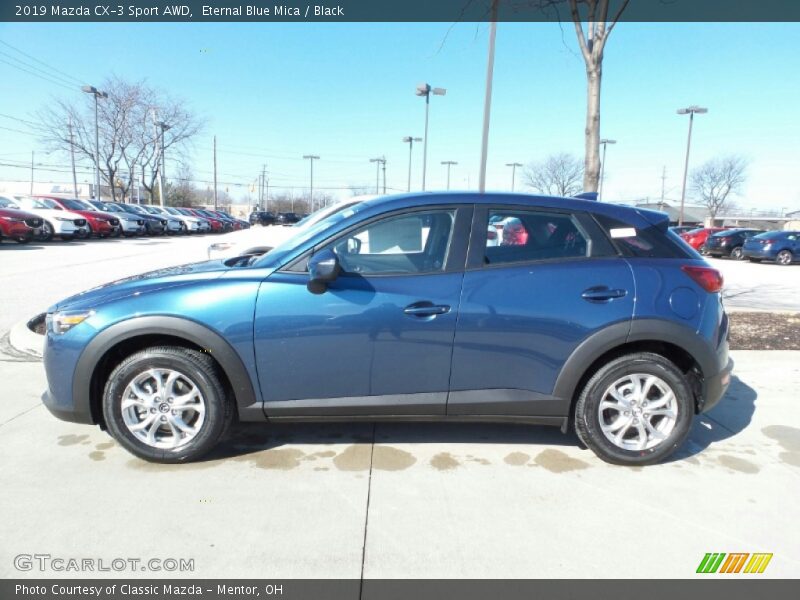 Eternal Blue Mica / Black 2019 Mazda CX-3 Sport AWD