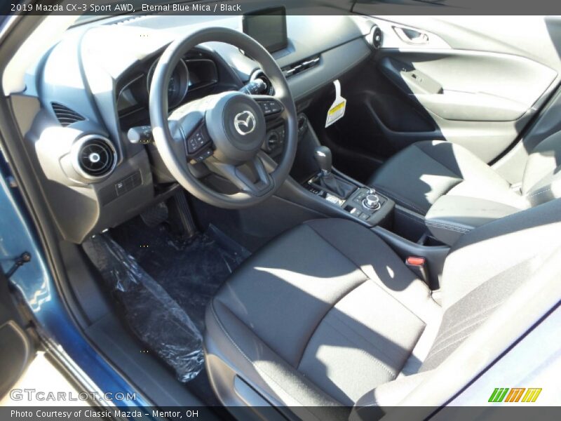 Eternal Blue Mica / Black 2019 Mazda CX-3 Sport AWD