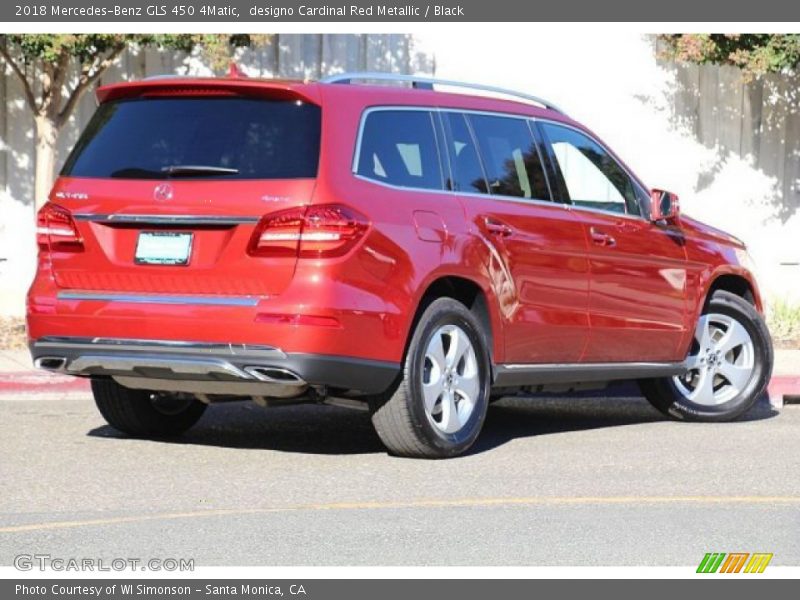 designo Cardinal Red Metallic / Black 2018 Mercedes-Benz GLS 450 4Matic