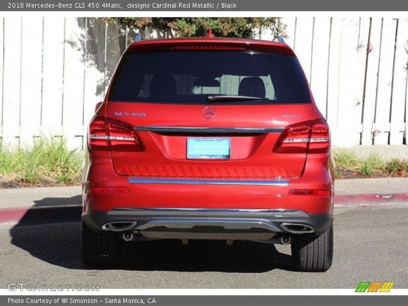 designo Cardinal Red Metallic / Black 2018 Mercedes-Benz GLS 450 4Matic