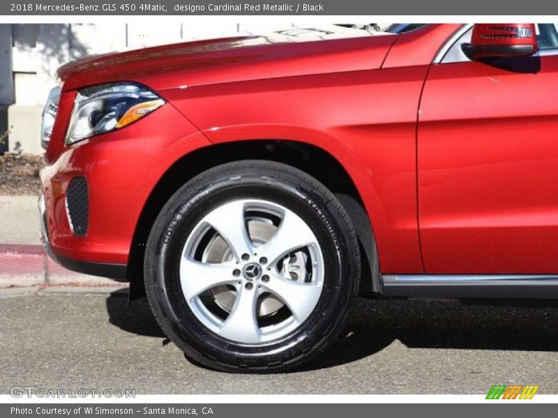 designo Cardinal Red Metallic / Black 2018 Mercedes-Benz GLS 450 4Matic