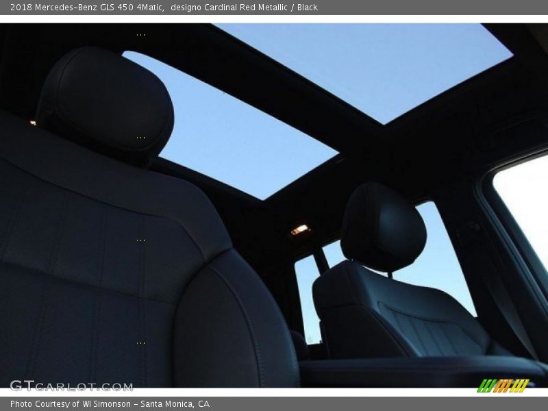 designo Cardinal Red Metallic / Black 2018 Mercedes-Benz GLS 450 4Matic