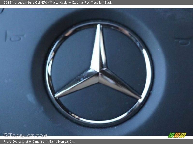 designo Cardinal Red Metallic / Black 2018 Mercedes-Benz GLS 450 4Matic