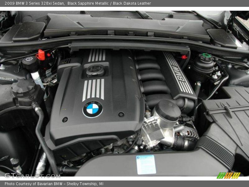 Black Sapphire Metallic / Black Dakota Leather 2009 BMW 3 Series 328xi Sedan