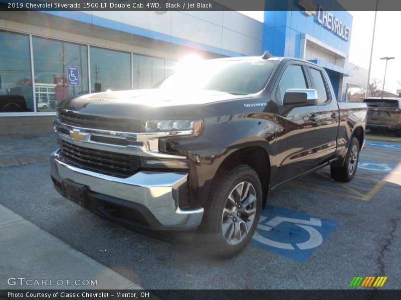 Black / Jet Black 2019 Chevrolet Silverado 1500 LT Double Cab 4WD