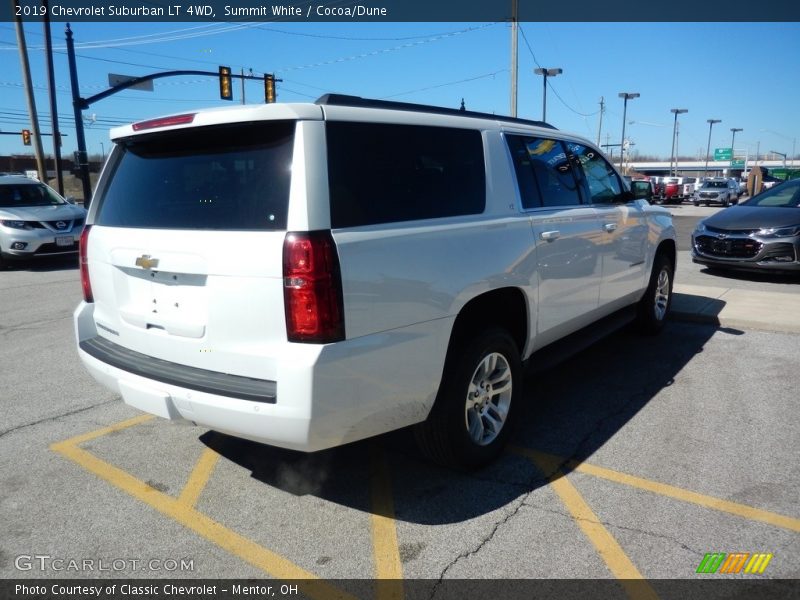 Summit White / Cocoa/Dune 2019 Chevrolet Suburban LT 4WD