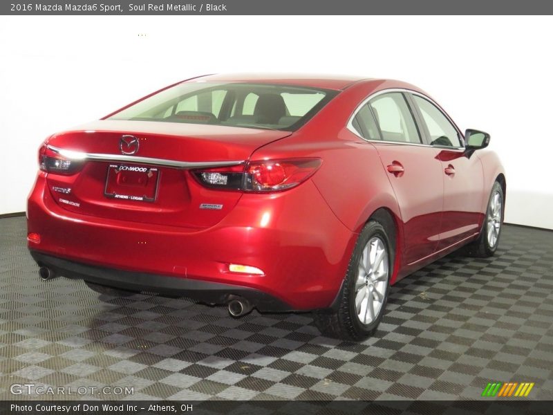 Soul Red Metallic / Black 2016 Mazda Mazda6 Sport