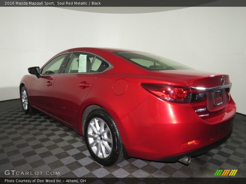 Soul Red Metallic / Black 2016 Mazda Mazda6 Sport