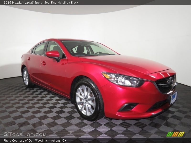 Soul Red Metallic / Black 2016 Mazda Mazda6 Sport