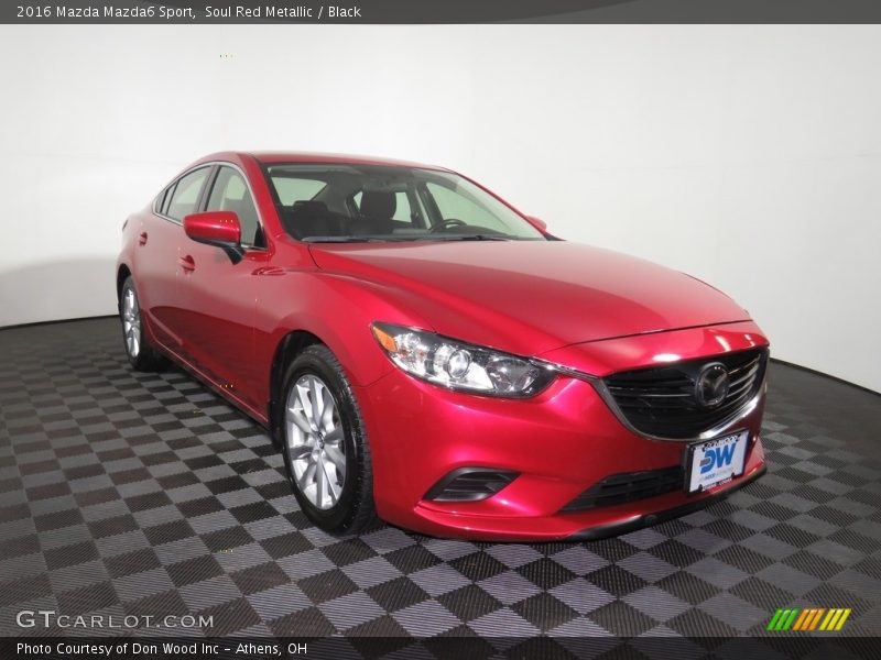 Soul Red Metallic / Black 2016 Mazda Mazda6 Sport