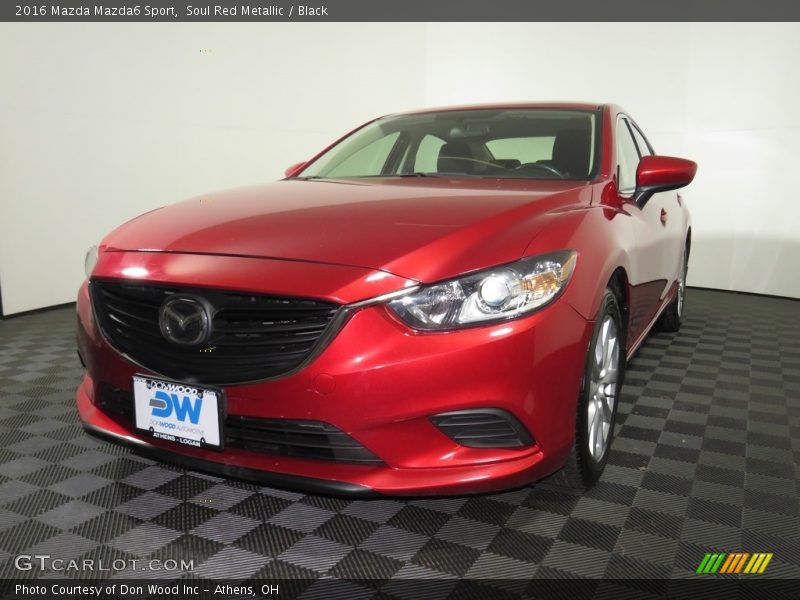 Soul Red Metallic / Black 2016 Mazda Mazda6 Sport