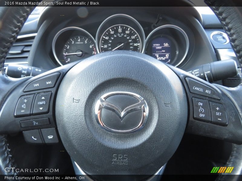 Soul Red Metallic / Black 2016 Mazda Mazda6 Sport
