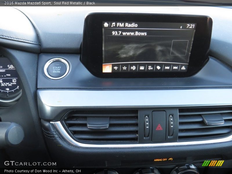 Soul Red Metallic / Black 2016 Mazda Mazda6 Sport