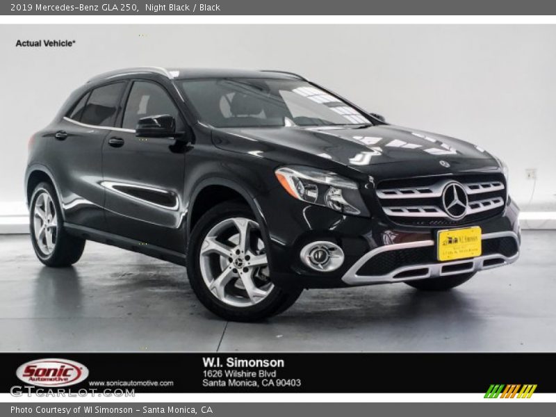 Night Black / Black 2019 Mercedes-Benz GLA 250