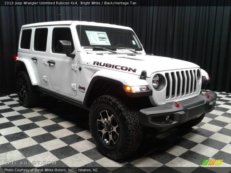 Bright White / Black/Heritage Tan 2019 Jeep Wrangler Unlimited Rubicon 4x4