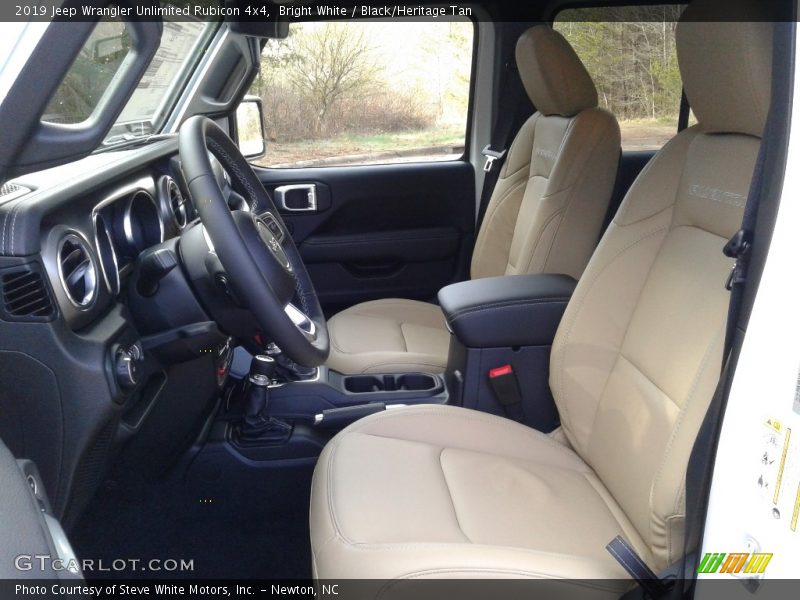 Bright White / Black/Heritage Tan 2019 Jeep Wrangler Unlimited Rubicon 4x4
