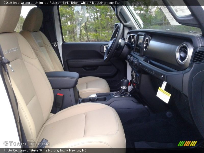 Bright White / Black/Heritage Tan 2019 Jeep Wrangler Unlimited Rubicon 4x4