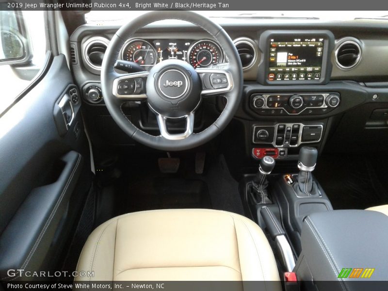 Bright White / Black/Heritage Tan 2019 Jeep Wrangler Unlimited Rubicon 4x4