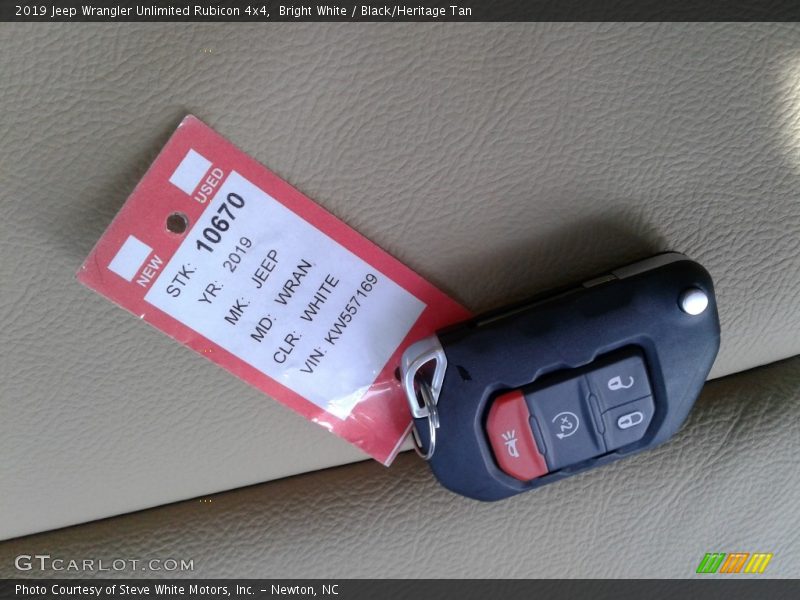 Bright White / Black/Heritage Tan 2019 Jeep Wrangler Unlimited Rubicon 4x4
