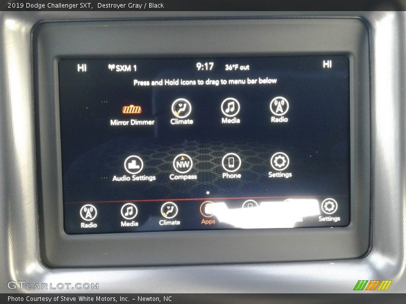 Destroyer Gray / Black 2019 Dodge Challenger SXT