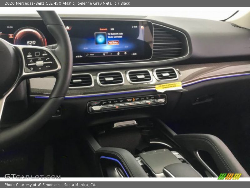 Dashboard of 2020 GLE 450 4Matic