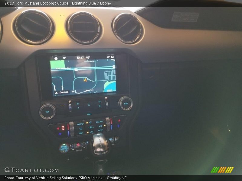 Lightning Blue / Ebony 2017 Ford Mustang Ecoboost Coupe