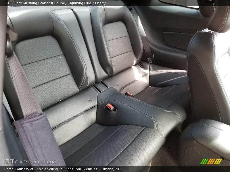 Lightning Blue / Ebony 2017 Ford Mustang Ecoboost Coupe