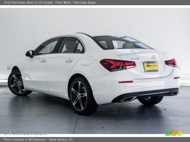 Polar White / Macchiato Beige 2019 Mercedes-Benz A 220 Sedan