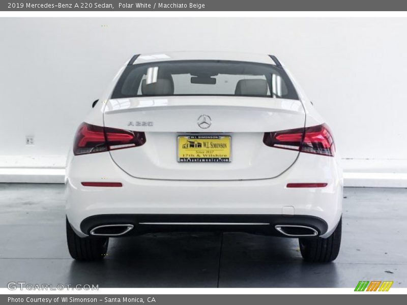 Polar White / Macchiato Beige 2019 Mercedes-Benz A 220 Sedan