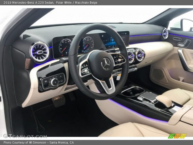 Polar White / Macchiato Beige 2019 Mercedes-Benz A 220 Sedan