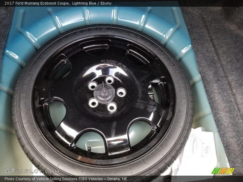 Lightning Blue / Ebony 2017 Ford Mustang Ecoboost Coupe