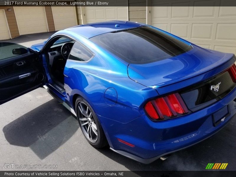 Lightning Blue / Ebony 2017 Ford Mustang Ecoboost Coupe