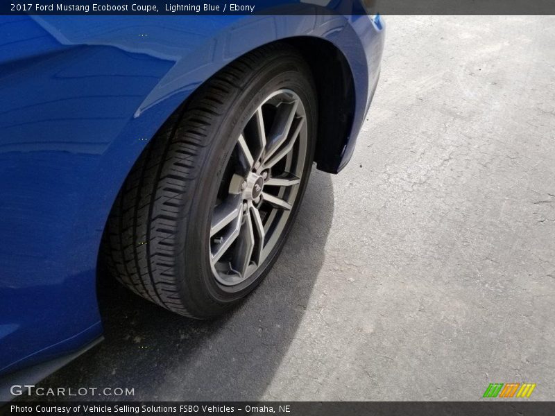 Lightning Blue / Ebony 2017 Ford Mustang Ecoboost Coupe