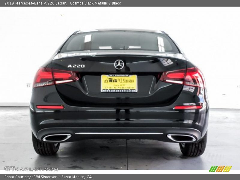 Cosmos Black Metallic / Black 2019 Mercedes-Benz A 220 Sedan