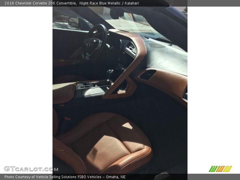 Night Race Blue Metallic / Kalahari 2016 Chevrolet Corvette Z06 Convertible