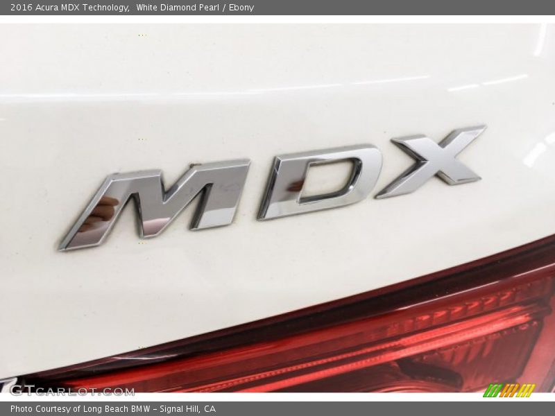 White Diamond Pearl / Ebony 2016 Acura MDX Technology