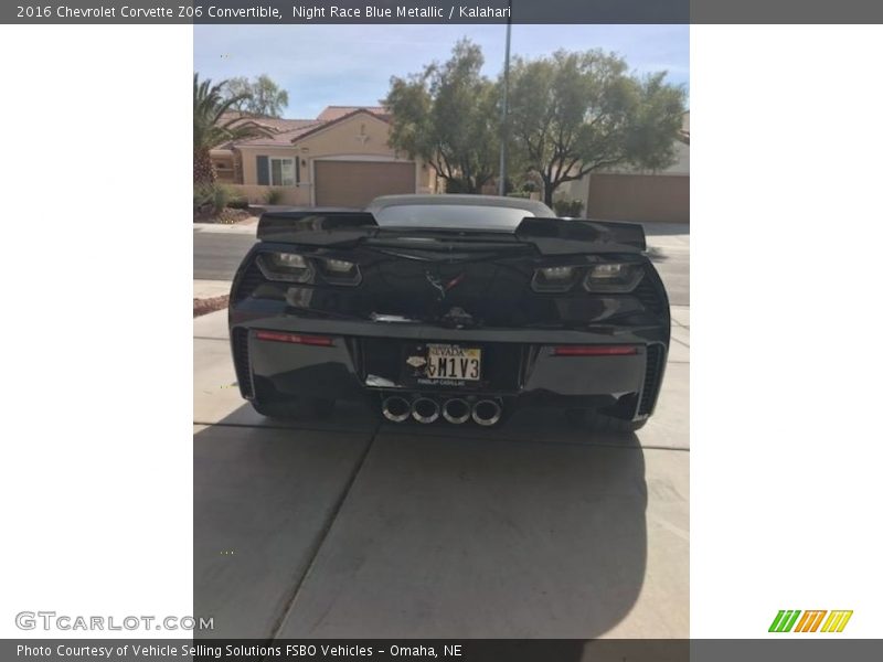 Night Race Blue Metallic / Kalahari 2016 Chevrolet Corvette Z06 Convertible