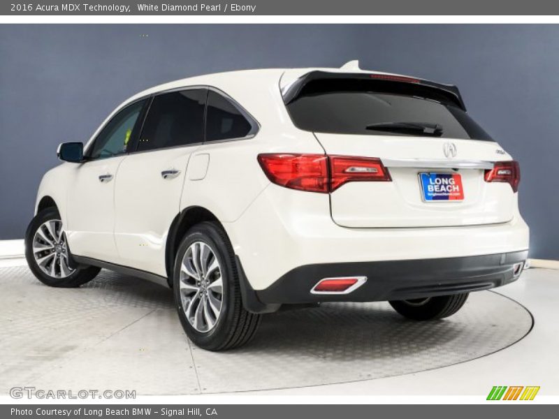 White Diamond Pearl / Ebony 2016 Acura MDX Technology