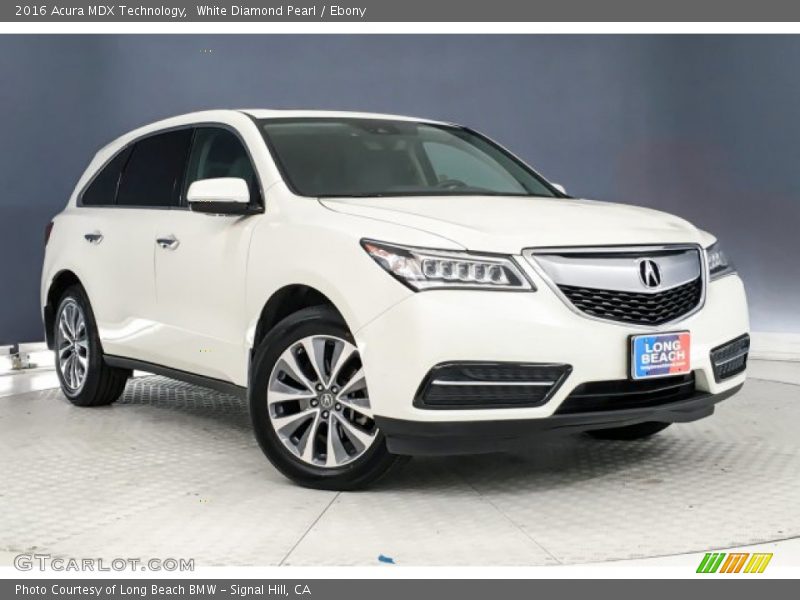 White Diamond Pearl / Ebony 2016 Acura MDX Technology