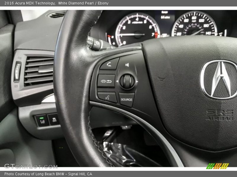 White Diamond Pearl / Ebony 2016 Acura MDX Technology