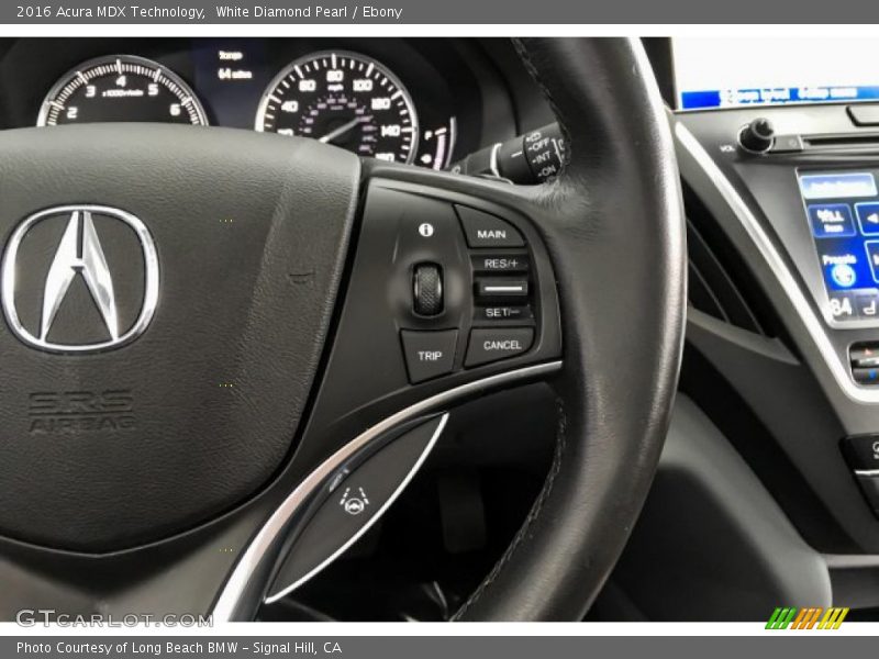 White Diamond Pearl / Ebony 2016 Acura MDX Technology