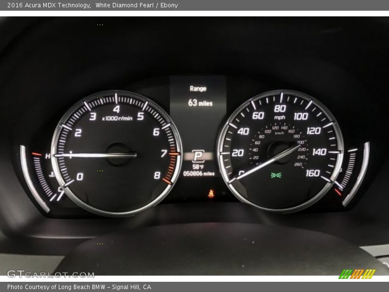 White Diamond Pearl / Ebony 2016 Acura MDX Technology