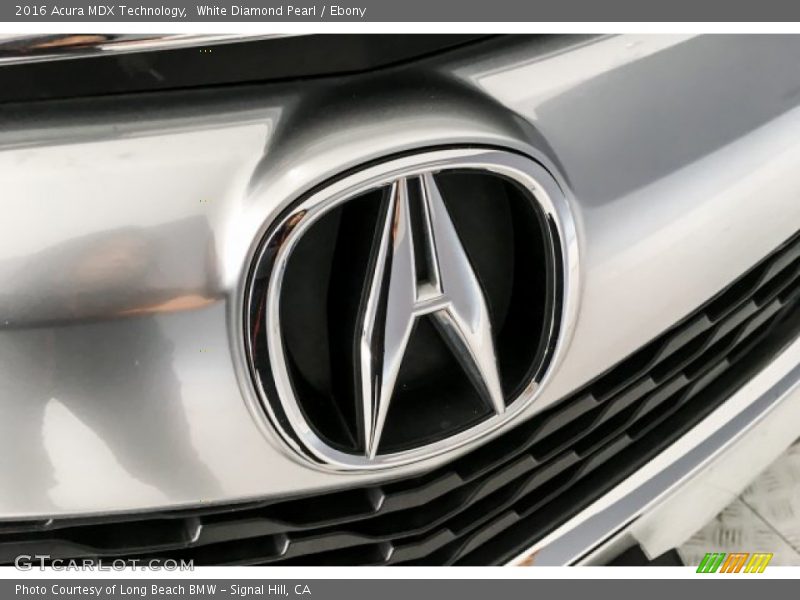 White Diamond Pearl / Ebony 2016 Acura MDX Technology