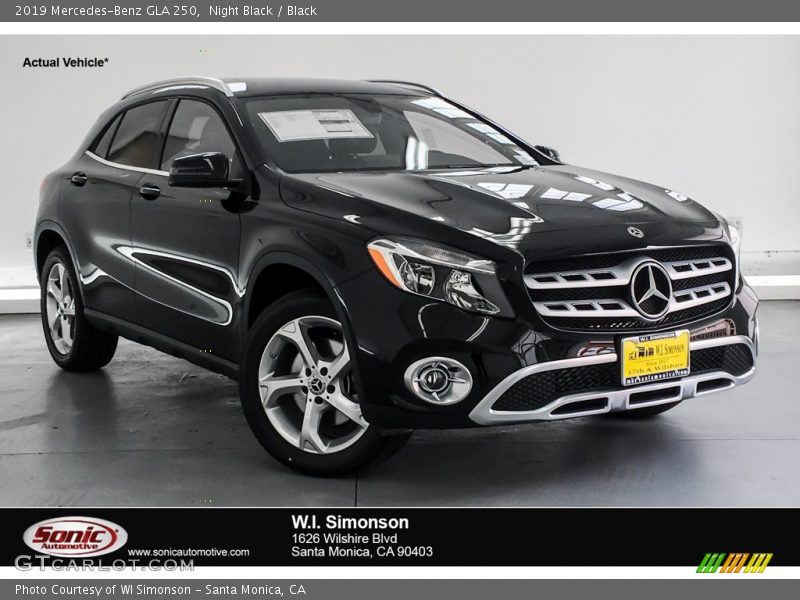 Night Black / Black 2019 Mercedes-Benz GLA 250