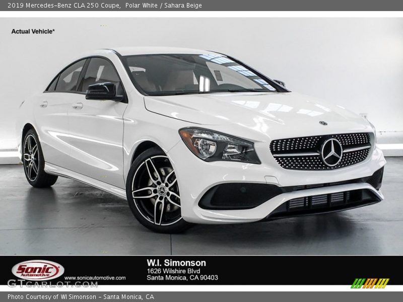 Polar White / Sahara Beige 2019 Mercedes-Benz CLA 250 Coupe