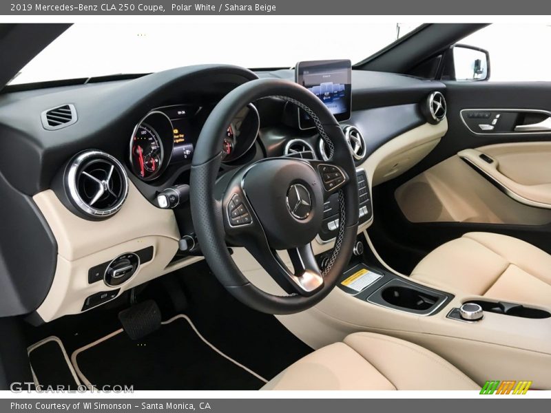 Polar White / Sahara Beige 2019 Mercedes-Benz CLA 250 Coupe
